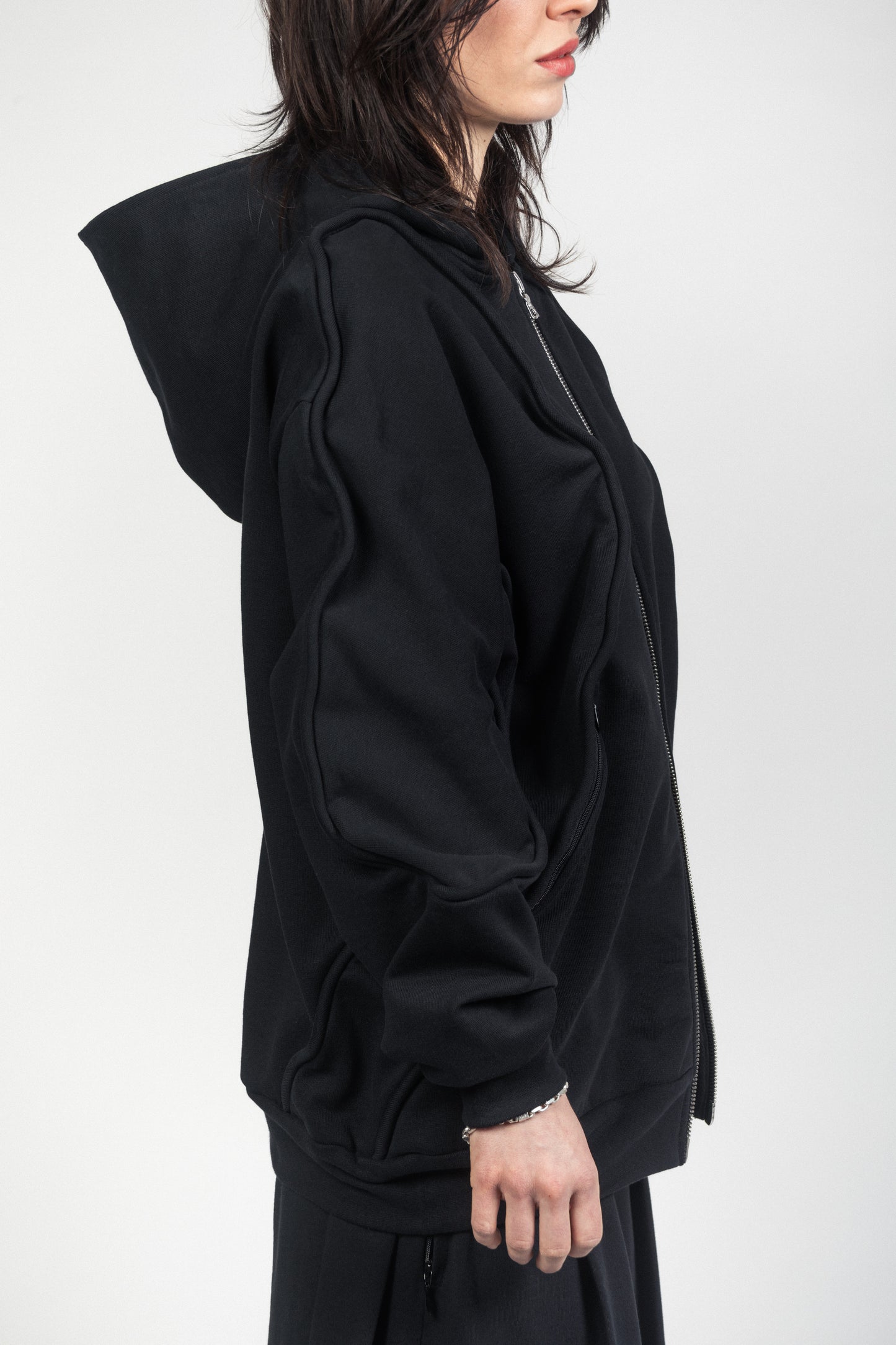 SHAPING ZIP-HOODIE